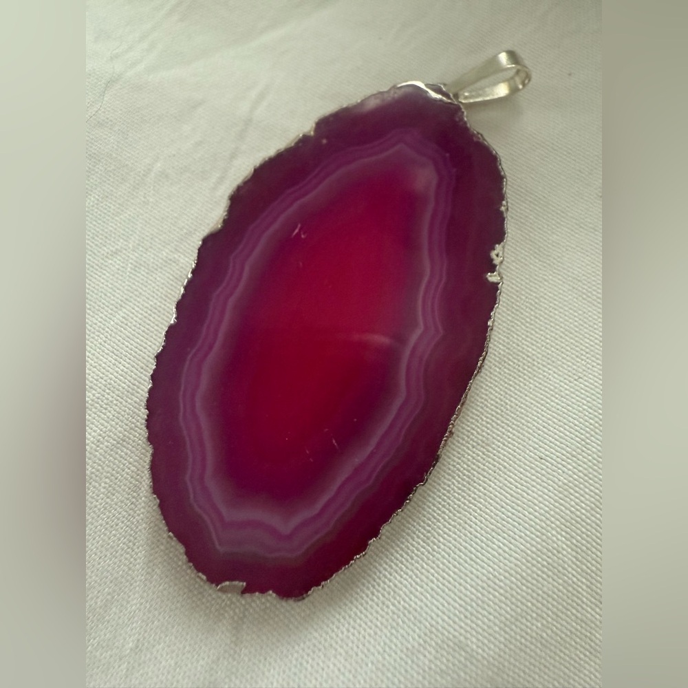 Pink / Purple Agate Pendant